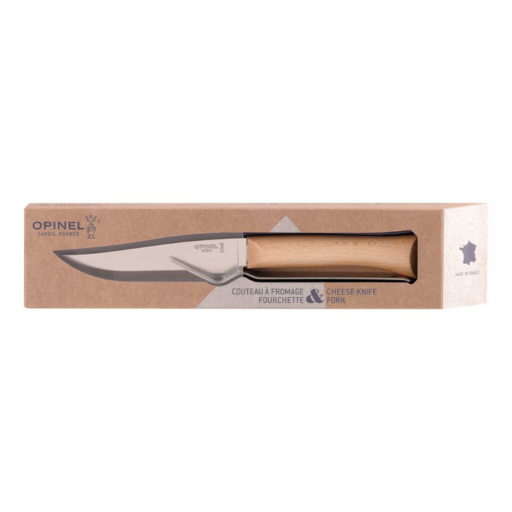 Opinel Käsemesser Set, Messer No10 und Gabel