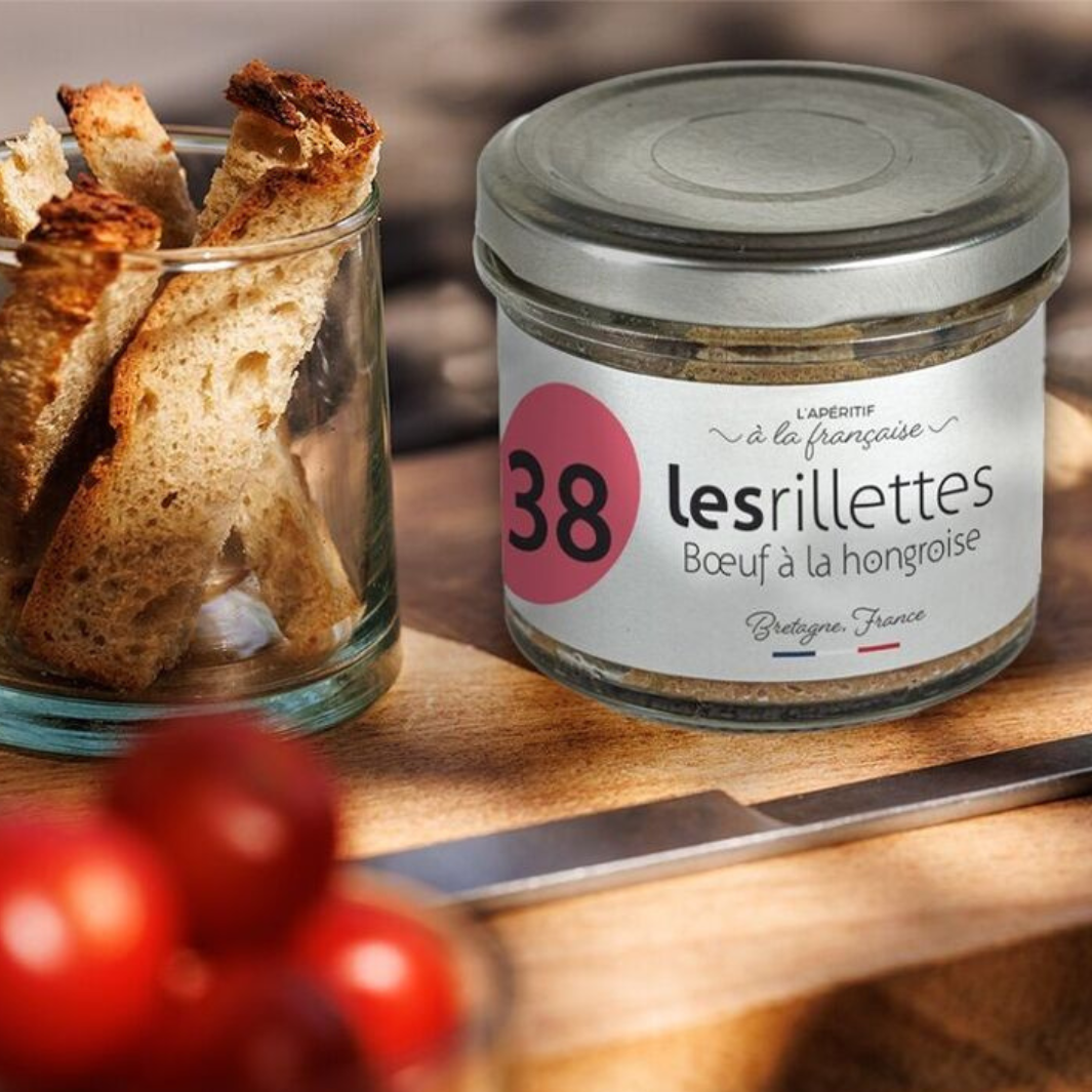 Rillettes vom Rind Ungarischer Art