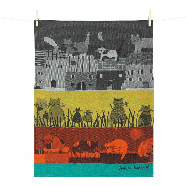 Küchentuch "LA NUIT DES CHATS"
