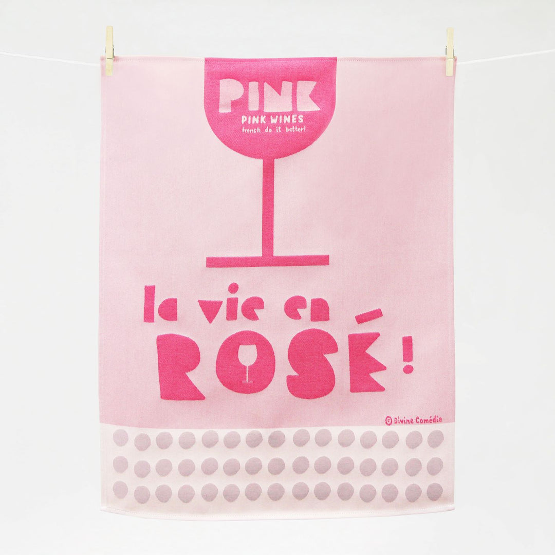 Küchentuch "LA VIE EN ROSÉ"